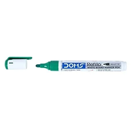 Doms Refilo White Board Marker Pen - Green