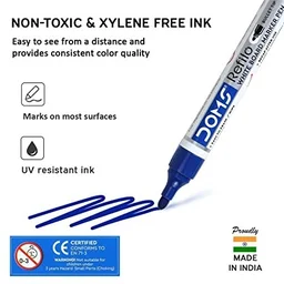 Doms Refilo White Board Marker Pen - Blue