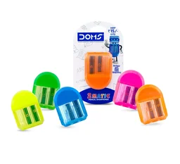 Doms 2 Matic Pencil Sharpener - 1 Piece