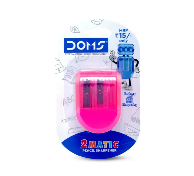 Doms 2 Matic Pencil Sharpener - 1 Piece