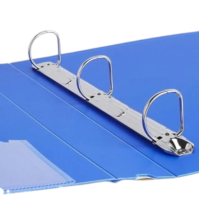 Securex A4 Size 3D Ring Binder 25mm Steel Clip 3D001 - 1 Piece, Blue