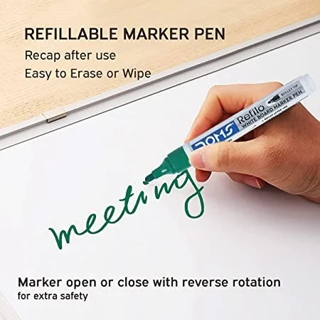Doms Refilo White Board Marker Pen - Green