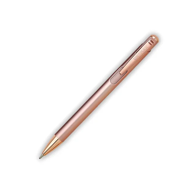 Unomax Lumina Metal Ball Point Pen - 1 Piece, Blue, Champagne Gold