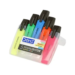 Doms Highlighter Super Neon Pack of 5 Pieces