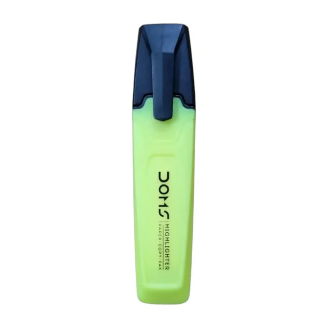 Doms 5 Highlighter Super Neon Pack of 5 Pieces - Yellow