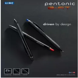 Pentonic B RT Ball Pen - 10 Pieces, Red