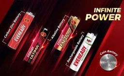 Eveready Ultima Alkaline AAA Battery & Cell 1.5V 400% Longer Lasting Pack of 10 Pieces -