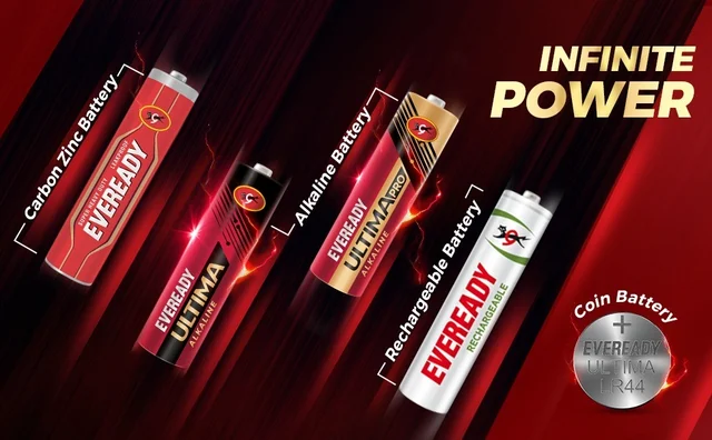 Eveready Ultima Alkaline AAA Battery & Cell 1.5V 400% Longer Lasting Pack of 10 Pieces -