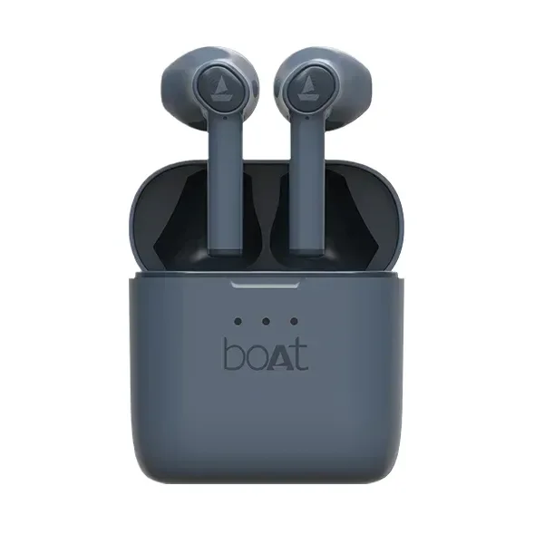 Boat Airdopes 131 Total Playback : 60 HRS. Bluetooth Truly Wireless in Ear Earbuds with Mic - Gray