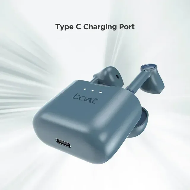Boat Airdopes 131 Total Playback : 60 HRS. Bluetooth Truly Wireless in Ear Earbuds with Mic - Gray