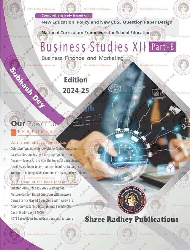 Shree Radhey Business Studies Part B By Subhash Dey Class 12 Edition 2024