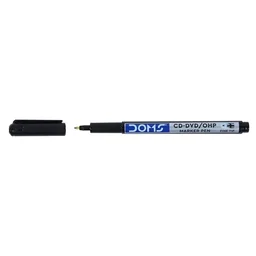 Doms CD-DVD/OHP Marker Pen - 10 Pieces, Black