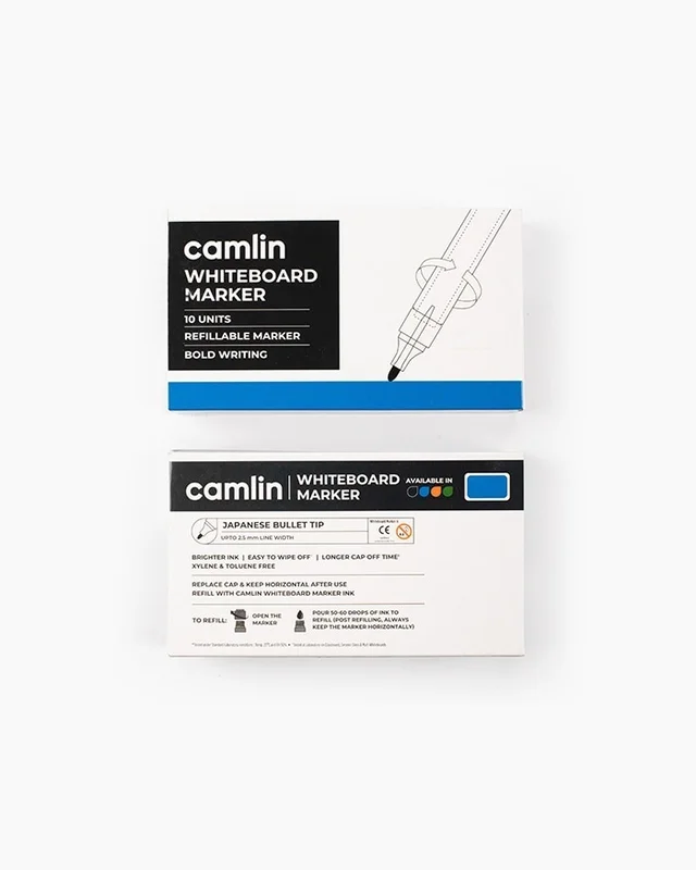Camlin Whiteboard Marker Blue Pack of 10 Piece - Blue