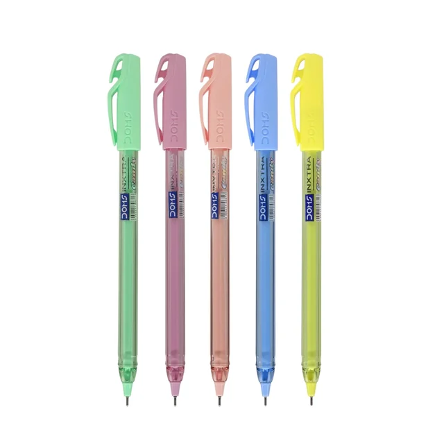 Doms Inxtra Candy Ball Pen - 5 Pieces, Blue