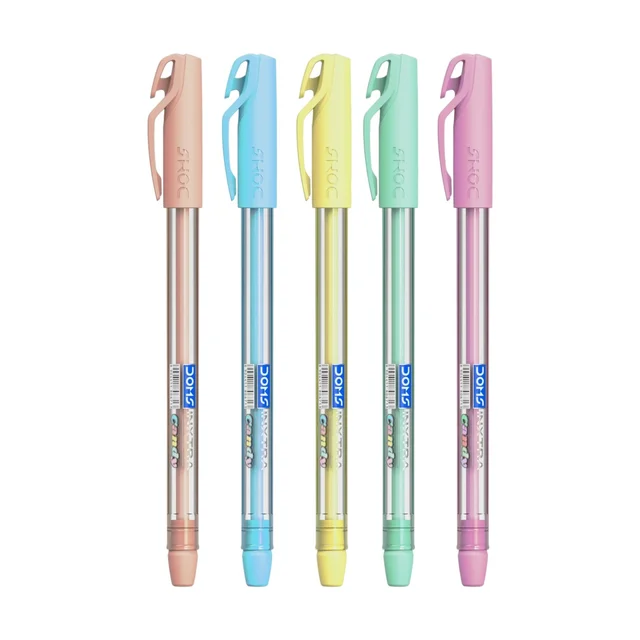 Doms Inxtra Candy Ball Pen - 5 Pieces, Blue