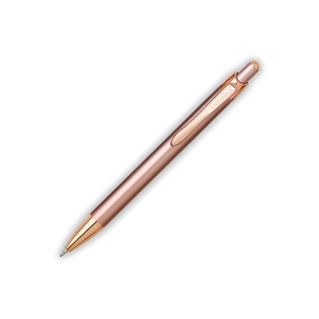 Unomax Excella Metal Ball Point Pen - 1 Piece, Blue, Champagne Gold