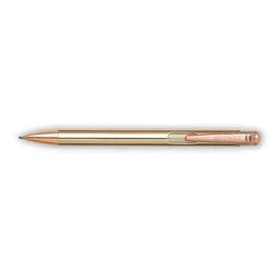 Unomax Lumina Metal Ball Point Pen - 1 Piece, Blue, Rose Gold