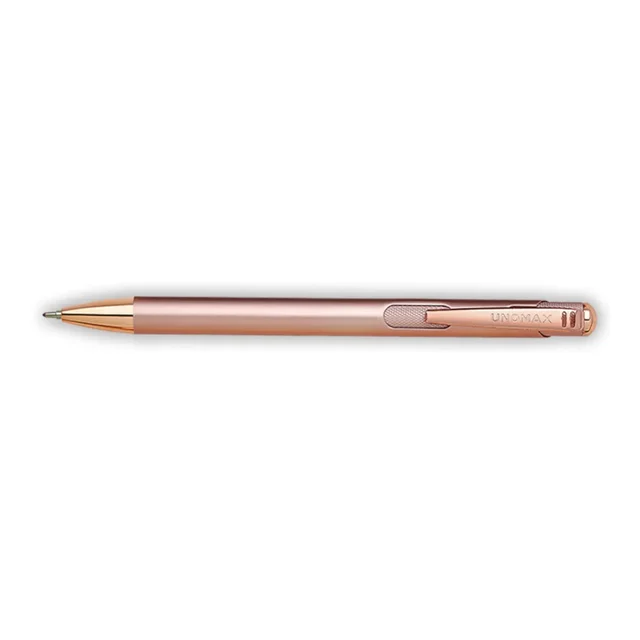 Unomax Lumina Metal Ball Point Pen - 1 Piece, Blue, Champagne Gold