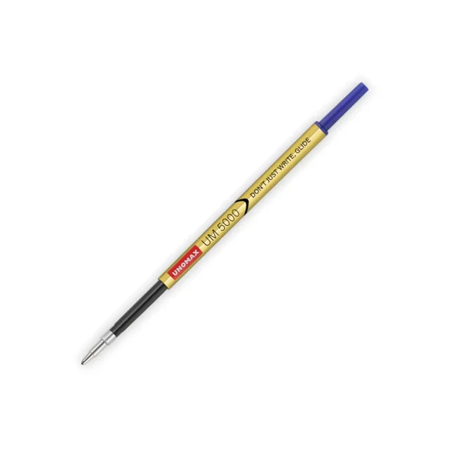 Unomax Lumina Metal Ball Point Pen - 1 Piece, Blue, Champagne Gold