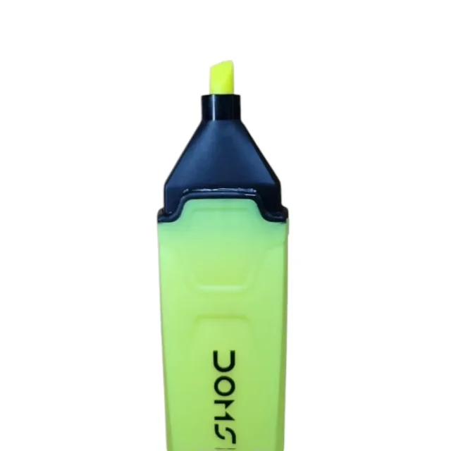 Doms 5 Highlighter Super Neon Pack of 5 Pieces - Yellow