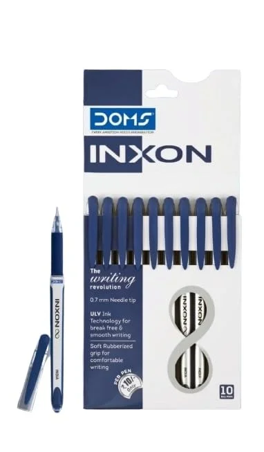 Doms Inxon Ball Pen - 10 Pieces, Blue