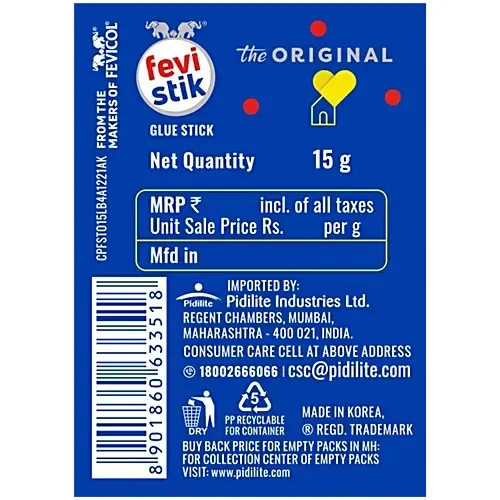 Pidilite Fevi stik & Glue stick 15 gram