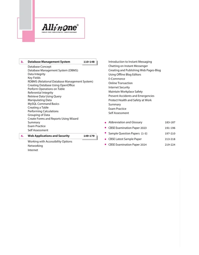 Arihant All in One Information Technology Class 10 CBSE Exams 2024 -25