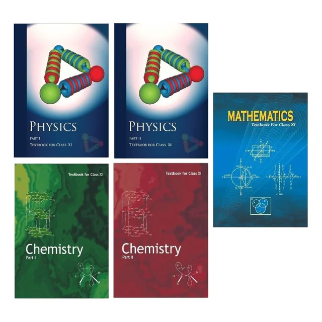 NCERT Physics Part 1 &2 / Chemistry Part 1 & 2 / Mathematics / Books of sets 5 Pcs Testbook of Class 11