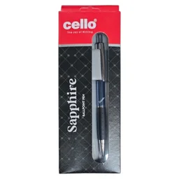 Cello Sapphire Ball Pen - 10 Pieces, Blue, Multicolour