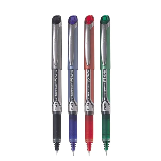 Pilot Hi Tecpoint V5 Grip Roller Ball Pen - Green