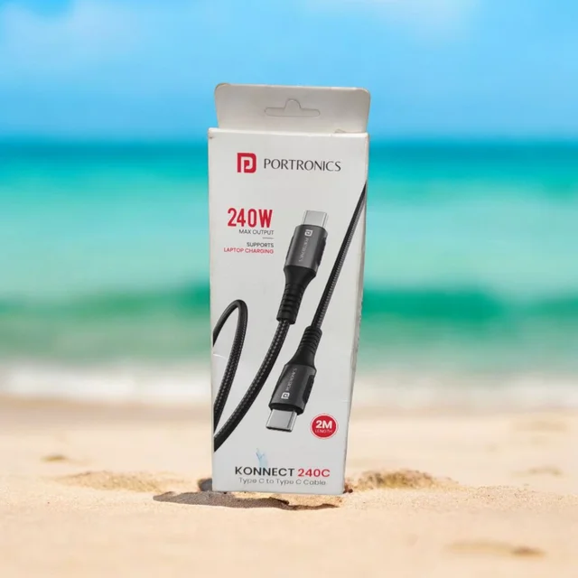 Portronics 80w Type C to Type C Fast Charging USB Cable
