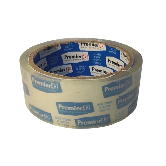 Premier Super Clear & Cello Tape 40 Meter - 1 Piece, 36mm / 1.5 inch