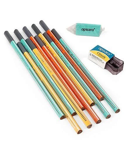 Apsara TRIGA extra dark pencils Pack of 10 Pieces