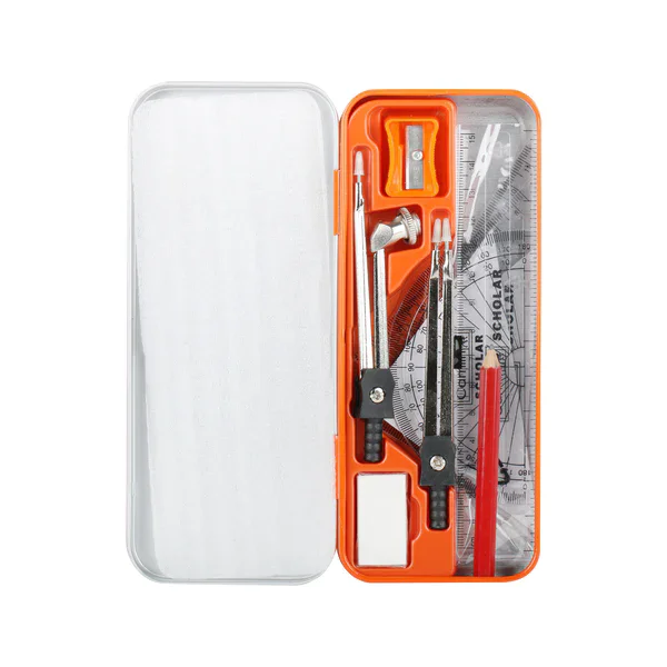 Camlin Scholdar Mathematical Drawing Instruments Box & Geometry Box Pack of 1