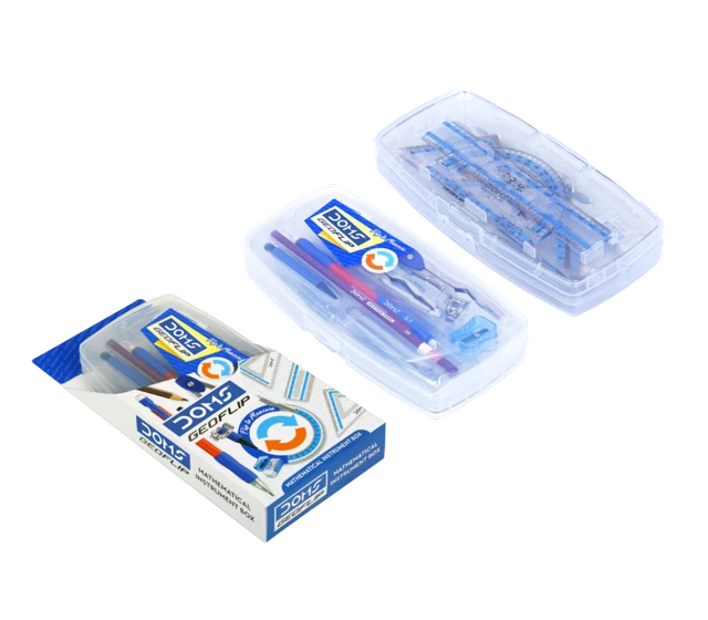 Doms Geoflip Mathematical Drawing Instruments Box & Geometry Box Pack of 1