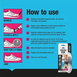 Pidilite Fevicol Shoe Fix Hight Durable Shoe & Footwear Repair Adhesive 20 Ml