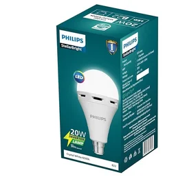 Philips 20W Emergency LED Bulb Inverter LED Bulb for Power Cuts Backup up to 3 hrs. Crystal white Pack of 1