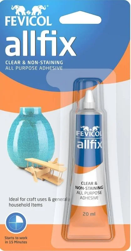 Pidilite Fevicol Allfix Clear & Non- Staining all Purpose Adhesive 20 ml