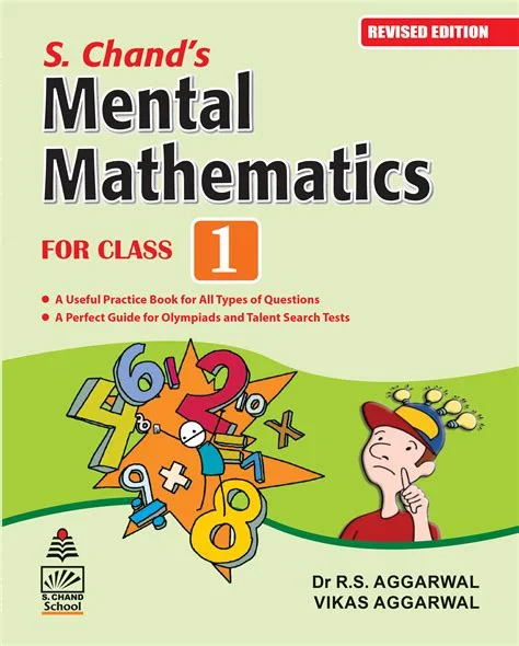 S Chand Mental Mathematics By R.S. Aggarwal Class 1 CBSE Examination 2023