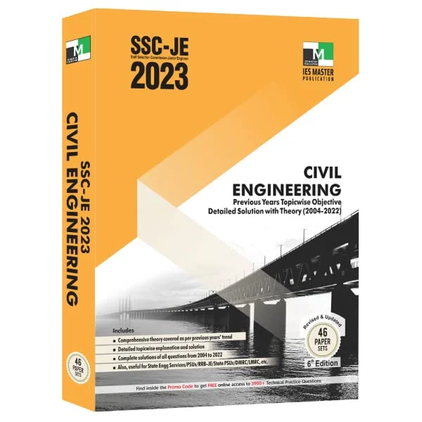 SSC-JE Civil Engineering Previous Years Topicwise Objective Detailed Solution with Theory (2004 - 2022 )