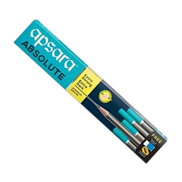 Apsara Absolute extra strong & extra dark Premium Pencils Pack of 10 Pieces