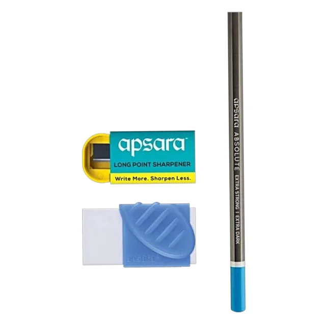 Apsara Absolute extra strong & extra dark Premium Pencils Pack of 10 Pieces