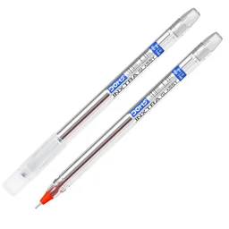 Doms Inxtra Glassy Ball Pen - 5 Pieces, Red
