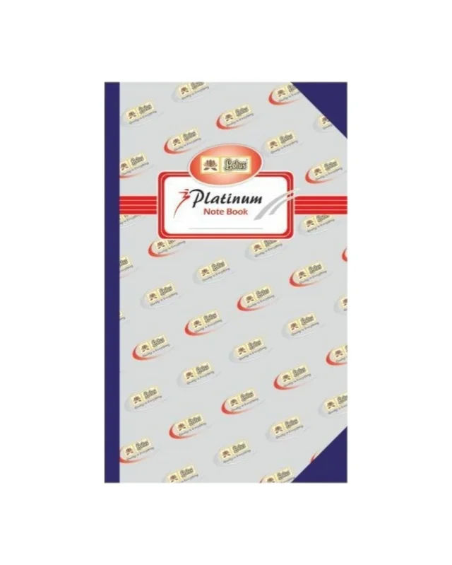 Lotus Platinum Hard Bound Long Notebook & Register - 1 Piece, 288