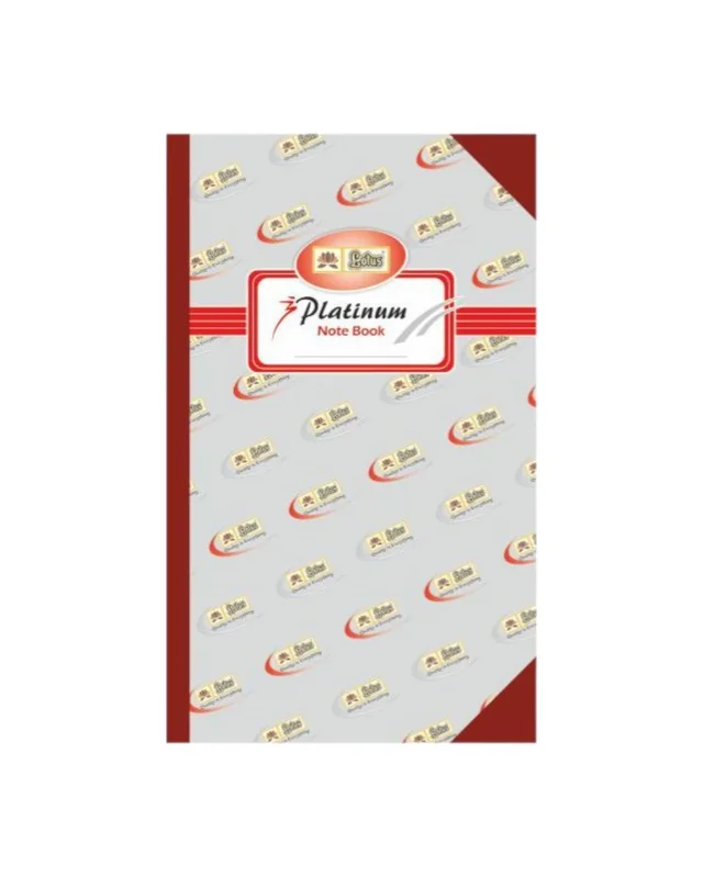 Lotus Platinum Hard Bound Long Notebook & Register - 1 Piece, 288