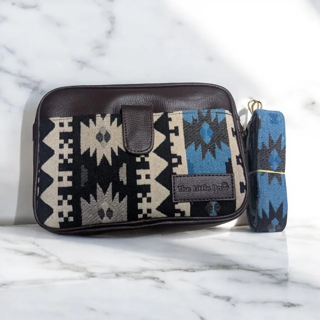 Boxy Sling With Jacquard Fabric Matching Sling