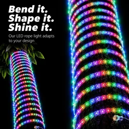 5M RGB ROPE LIGHT, SEO Product Title: 5M RGB Rope Light with 2-Pin Connector | Multicolor LED Decorative Strip Light(3724