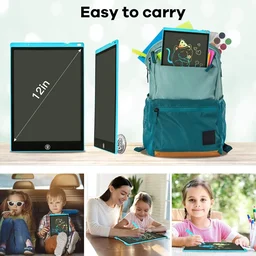 12 INCH TABLET, LCD Writing Tablet for Kids 12 Inch | Colorful Erasable Drawing Board & Doodle Pad | Learning & Educational Toys for Girls Age 3-7 | Christmas & Birthday Gift(2511-S2752