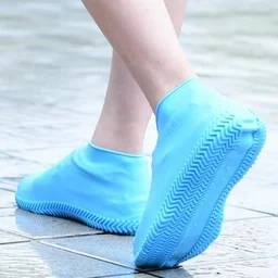 M RAIN SHOE COVER, Waterproof Silicone Shoe Covers M Size Reusable Rain Boots for Men & Women | Anti-Slip Outdoor Shoe Protector for Cycling, Camping, Fishing & Gardening(2385)-S2507
