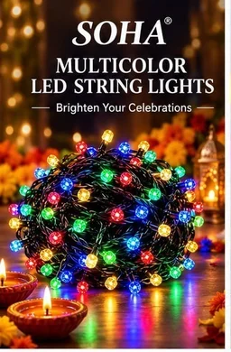 SC42 92FT JARI FRD,SOHA Multicolor LED String Lights for Diwali Decoration | Decorative Fairy Lights for Home, Balcony, Festivals & Parties(0028)
